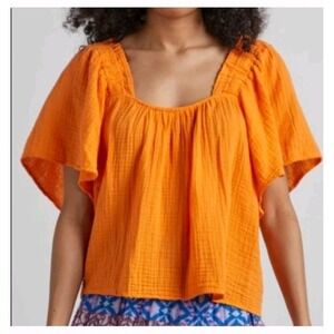 Xirena Gauze Cotton Flowy Top